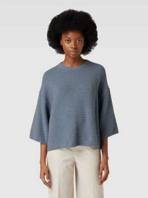 Sweter z dzianiny z obniżonymi ramionami model ‘NILAY’ drykorn