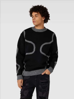 Sweter z dzianiny z obniżonymi ramionami Multiply Apparel
