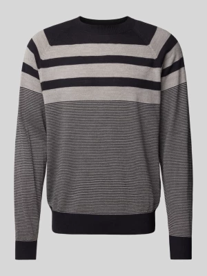 Sweter z dzianiny z okrągłym dekoltem Armani Exchange