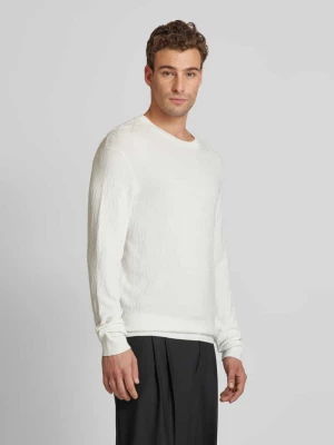 Sweter z dzianiny z okrągłym dekoltem Armani Exchange