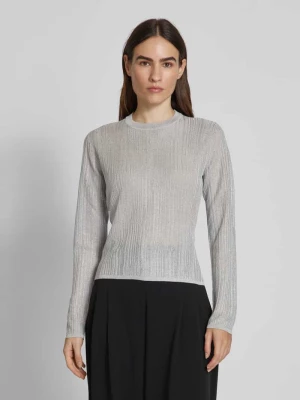 Sweter z dzianiny z okrągłym dekoltem Armani Exchange