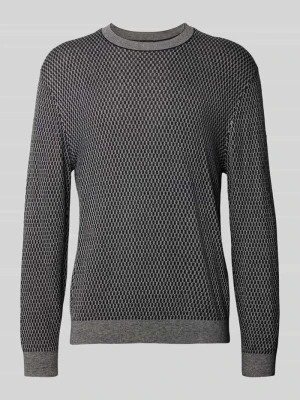 Sweter z dzianiny z okrągłym dekoltem Armani Exchange