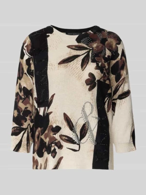 Sweter z dzianiny z okrągłym dekoltem Betty Barclay