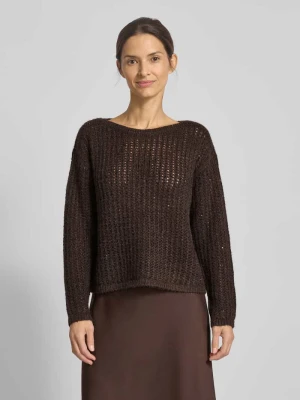 Sweter z dzianiny z okrągłym dekoltem Betty Barclay