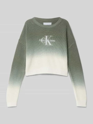 Sweter z dzianiny z okrągłym dekoltem Calvin Klein Jeans