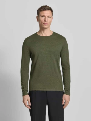 Sweter z dzianiny z okrągłym dekoltem Christian Berg Men