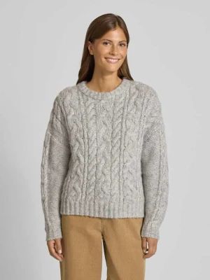 Sweter o luźnym kroju z dzianiny z dodatkiem wełny Christian Berg Woman