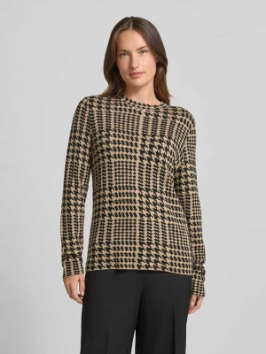 Sweter z dzianiny z okrągłym dekoltem Christian Berg Woman Selection
