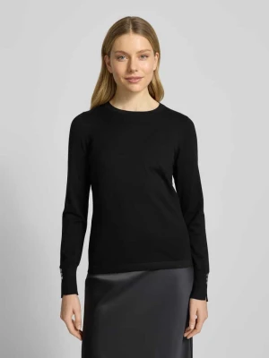 Sweter z dzianiny z okrągłym dekoltem Christian Berg Woman Selection