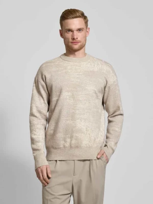 Sweter z dzianiny z okrągłym dekoltem CK Calvin Klein