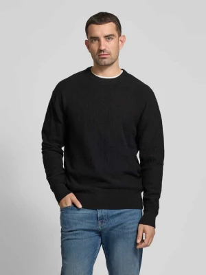 Sweter z dzianiny z okrągłym dekoltem CK Calvin Klein