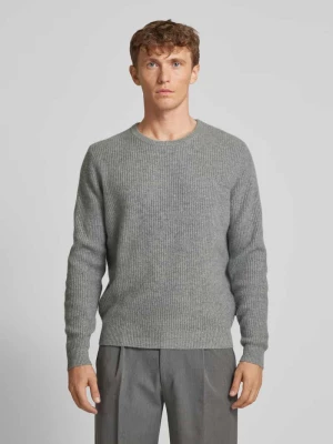 Sweter z dzianiny z okrągłym dekoltem FYNCH-HATTON