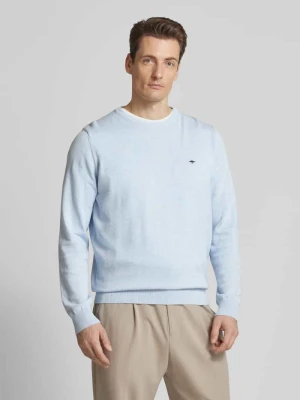 Sweter z dzianiny z okrągłym dekoltem FYNCH-HATTON