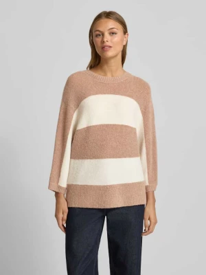 Sweter z dzianiny z okrągłym dekoltem FYNCH-HATTON