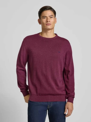 Sweter z dzianiny z okrągłym dekoltem FYNCH-HATTON