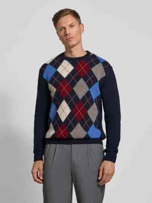 Sweter z dzianiny z okrągłym dekoltem Gant