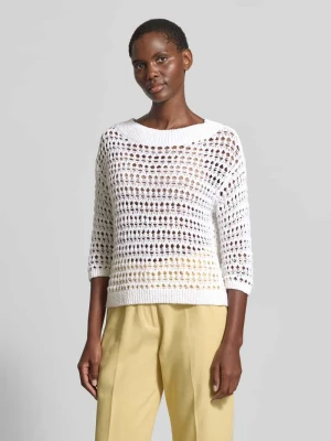 Sweter z dzianiny z okrągłym dekoltem i rękaw o dł. 3/4 LUISA CERANO