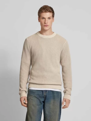 Sweter z dzianiny z okrągłym dekoltem jack & jones