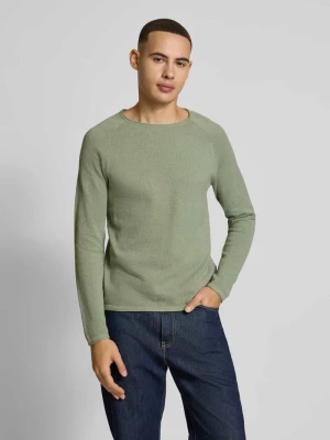 Sweter z dzianiny z okrągłym dekoltem jack & jones