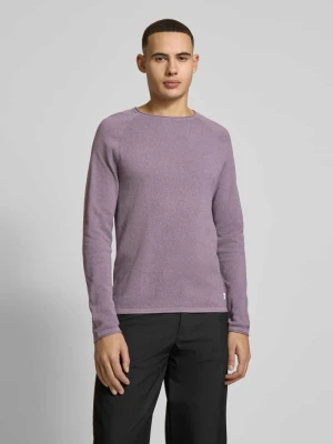 Sweter z dzianiny z okrągłym dekoltem jack & jones