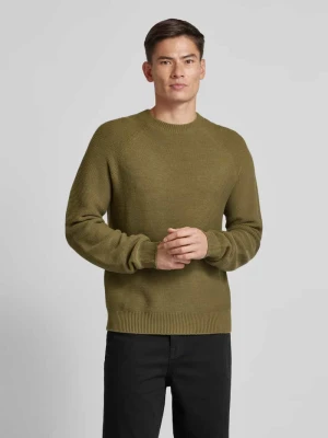 Sweter z dzianiny z okrągłym dekoltem JAKE*S STUDIO MEN
