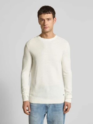 Sweter z dzianiny z okrągłym dekoltem JOOP! Collection