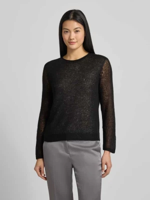 Sweter o kroju regular fit z dzianiny z dodatkiem wełny z alpaki LUISA CERANO