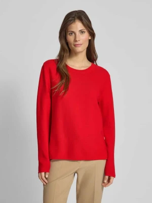 Sweter z dzianiny z okrągłym dekoltem maerz muenchen