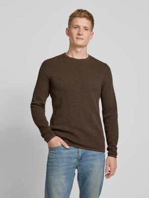 Sweter z dzianiny o kroju regular fit z fakturowanym wzorem MCNEAL