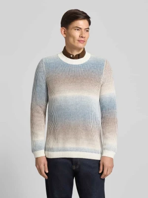 Sweter z dzianiny z okrągłym dekoltem model ‘Bow’ CINQUE