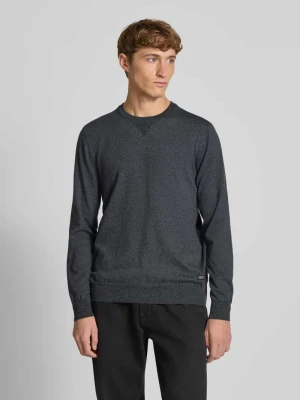 Sweter z dzianiny z okrągłym dekoltem model ‘Bruton’ Blend