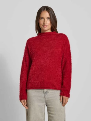 Sweter z dzianiny z okrągłym dekoltem model ‘Cat’ FREE/QUENT