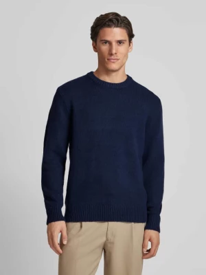 Sweter z dzianiny z okrągłym dekoltem model ‘CODY’ Selected Homme