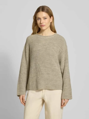 Sweter z dzianiny z okrągłym dekoltem model ‘CRASHWAY’ American vintage