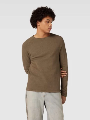 Sweter z dzianiny z okrągłym dekoltem model ‘EHILL’ jack & jones