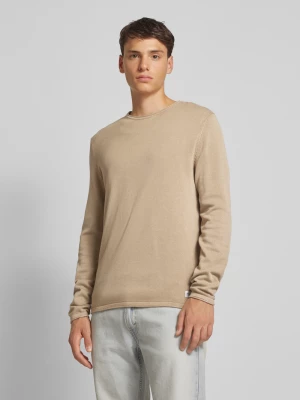 Sweter z dzianiny z okrągłym dekoltem model ‘ELEO’ jack & jones