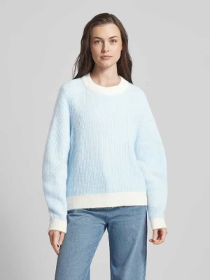 Sweter z dzianiny z okrągłym dekoltem model ‘Eliza’ MSCH Copenhagen