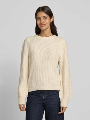 Sweter z dzianiny z okrągłym dekoltem model ‘Farrell’ MbyM