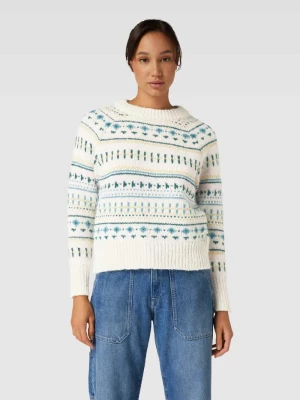 Sweter z dzianiny z okrągłym dekoltem model ‘FENJA’ Only