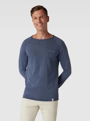 Sweter z dzianiny z okrągłym dekoltem model ‘GARMENT’ Colours & Sons