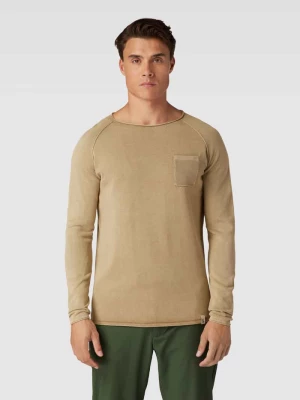 Sweter z dzianiny z okrągłym dekoltem model ‘GARMENT’ Colours & Sons