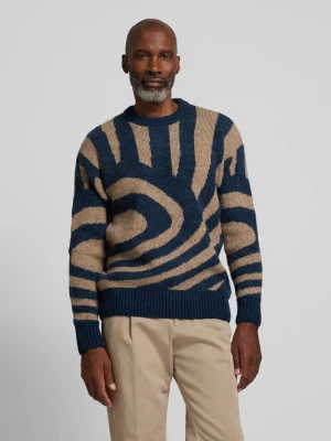 Sweter z dzianiny z okrągłym dekoltem model ‘Hairy’ Scotch & Soda