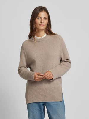 Sweter z dzianiny z okrągłym dekoltem model ‘HERRINGBONE’ Gant