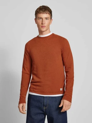 Sweter z dzianiny z okrągłym dekoltem model ‘HILL’ jack & jones