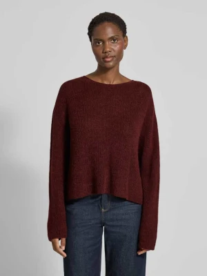 Sweter z dzianiny z okrągłym dekoltem model ‘IMENY’ drykorn