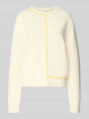 Sweter z dzianiny z okrągłym dekoltem model ‘JANIQUE’ GUIDO MARIA KRETSCHMER WOMAN