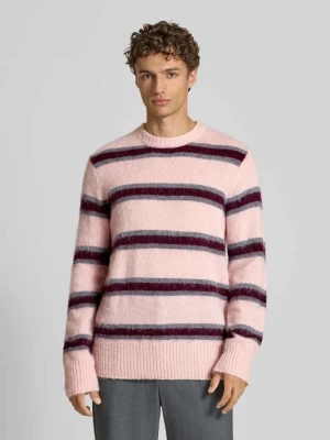 Sweter z dzianiny z okrągłym dekoltem model ‘JOHAN’ ANNARR