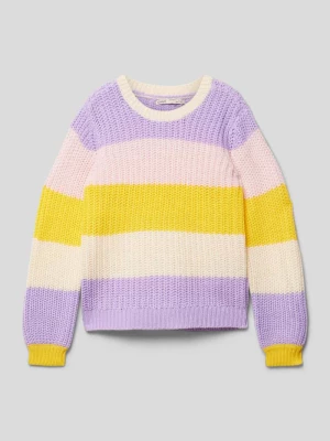 Sweter z dzianiny z okrągłym dekoltem model ‘KOGNIKKA’ Only
