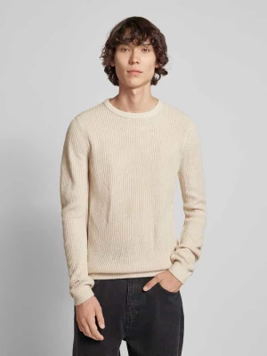 Sweter z dzianiny z okrągłym dekoltem model ‘LEWIS’ jack & jones