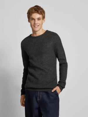 Sweter z dzianiny z okrągłym dekoltem model ‘LEWIS’ jack & jones